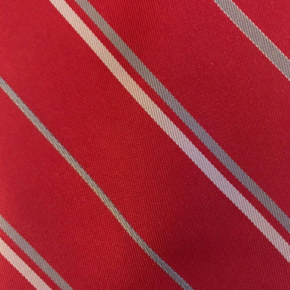 Givenchy Monsieur Red Striped Tie * 60" x 3.25" Couture Collection * Made in USA